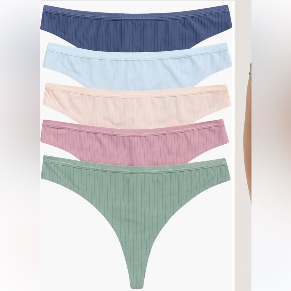 Honeydew Intimates Pastel Ribbed Panties Set (5 pack)